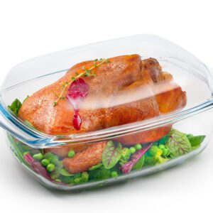 Naczynie 5,2 l żaroodporne prostokątne z pokrywą - obrazek 1