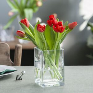 Wazon kwadrat na kwiaty 10x10x15 cm Edwanex - obrazek 3