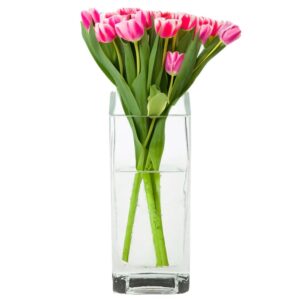 Wazon kwadrat na kwiaty 10x10x25 cm Edwanex - obrazek 1