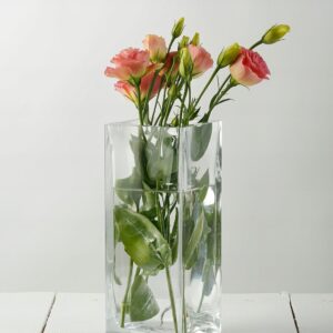 Wazon kwadrat na kwiaty 10x10x25 cm Edwanex - obrazek 3