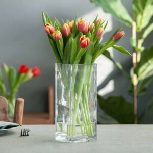 Wazon kwadrat na kwiaty 10x10x25 cm Edwanex - obrazek 4