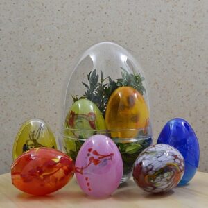 Bombonierka pojemnik 21x14 cm duży na słodycze Jajko - obrazek 2