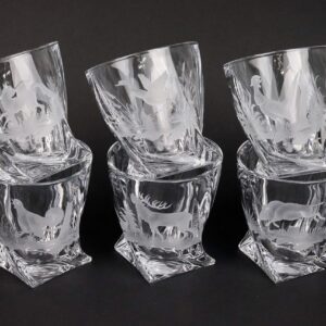 Szklanki do whisky 6x340 ml z grawerem Myśliwski Motyw - obrazek 2