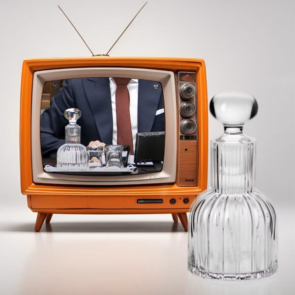 F096015065008010_telewizor-Ryflowana-karafka-Vintage-650-ml-Krosno