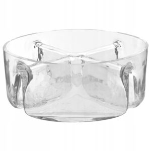 Salaterka dzielona na 4 części na przekąski 18 cm - obrazek 1