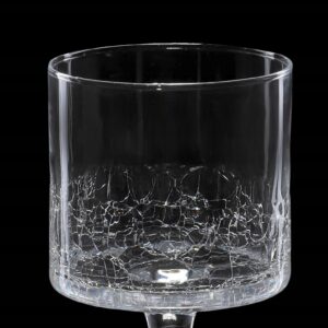 Świecznik na nodze szklany 30x6,5 cm KRAKLA - obrazek 3