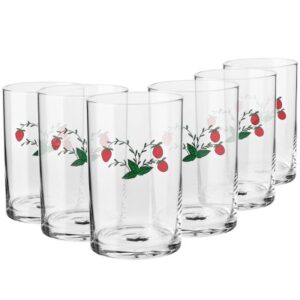 Szklanki do herbaty " poziomka " PRL 250 ml - obrazek 3