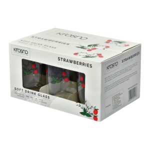 Szklanki do herbaty " poziomka " PRL 250 ml - obrazek 5