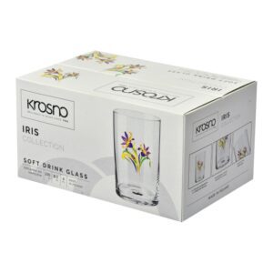 Szklanki zdobione do herbaty "irys" PRL 250 ml - obrazek 4