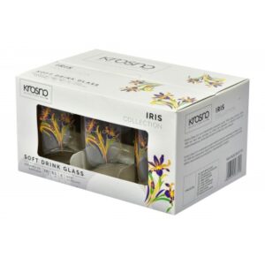 Szklanki zdobione do herbaty "irys" PRL 250 ml - obrazek 5