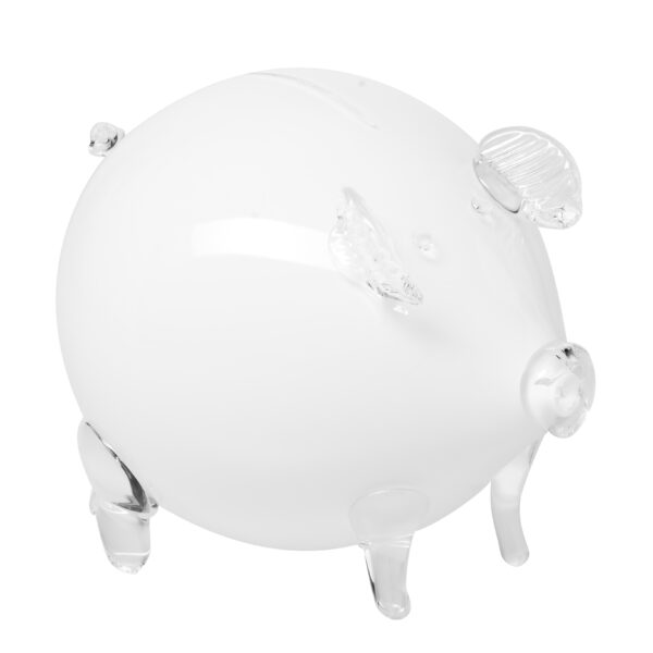 Duża świnka skarbonka Biała 255