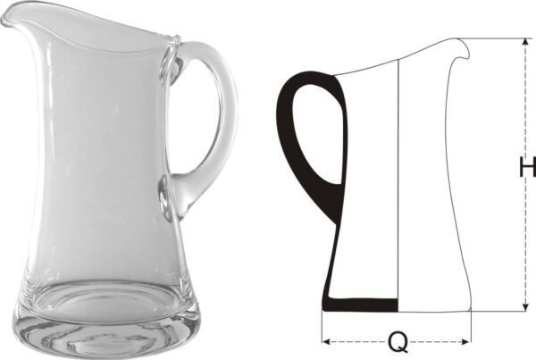 Dzbanek 1228 H-24cm Q-14cm Capacity 1,4L