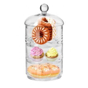 Zestaw pojemników z pokrywą Glamour 15,4 cm - obrazek 1