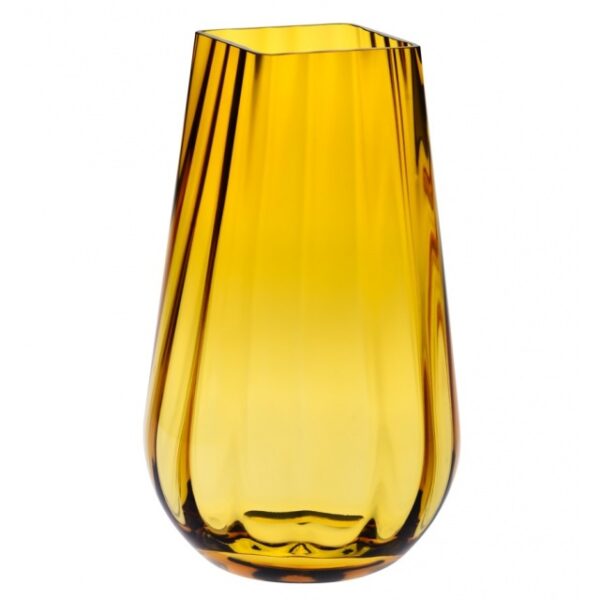 Wazon w optyku bursztyn ciemny h-30 cm