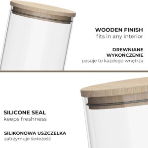 Zestaw 3 Szklanych Pojemników ECO STORAGE – Trend Glass - obrazek 5