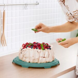 Pojemnik na ciasto XL 26 cm HORIZON BLUE - obrazek 2