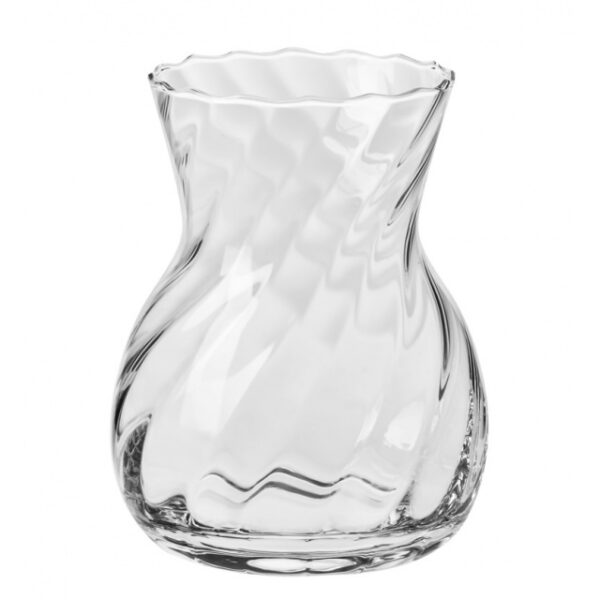 Wazon z optykiem skręconym, h- 19 cm