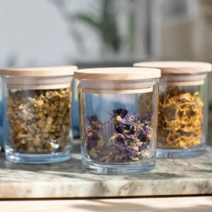 Pojemnik szklany z pokrywką drewnianą GLASSET TG-35532 ECO – 530 ml - obrazek 4