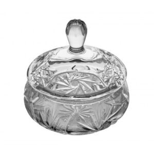 Bombonierka kryształowa 18 cm ZAW-2221 – Huta Szkła Zawiercie - obrazek 1