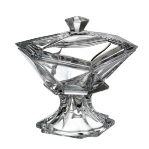 Stylowa bombonierka z kryształu ORIGAMI – wyjątkowa ozdoba stołu - obrazek 1