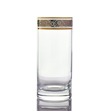 PRESTIGE SZKLANKA 390ML ZŁOTO-PLATYNA 6SZT