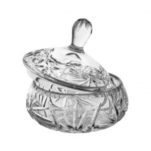 Bombonierka kryształowa 18 cm ZAW-2221 – Huta Szkła Zawiercie - obrazek 2