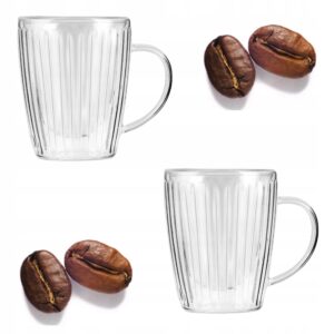 KOMPLET 2 SZKLANEK Z UCHEM 250 ml – LIVIO DUO - obrazek 1