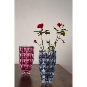 BOHEMIA DIAMOND SMOKEY BLUE WAZON 280MM - obrazek 2