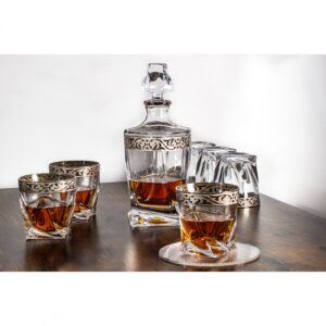 Bohemia Prestige Baroko Platinum – Zestaw do Whisky 1+6 - obrazek 7