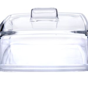 Szklana maselnica z pokrywką 14,5x12x7cm RITA Jasło - obrazek 2