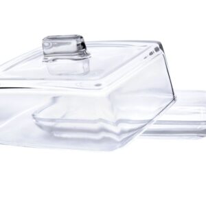 Szklana maselnica z pokrywką 14,5x12x7cm RITA Jasło - obrazek 1