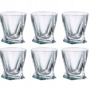 Kieliszki kryształowe do wódki 6×55 ml QUADRO - obrazek 1