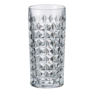 Szklanki wysokie long drink kryształowe 6x260 ml DIAMOND - obrazek 1
