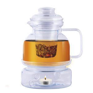 Dzbanek z podgrzewaczem + zaparzacz prosty 1,5 L TERMISIL - obrazek 2