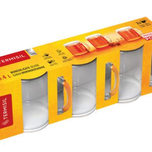 Kubki prosty żaroodporne Cylinder 3x400 ml - obrazek 1