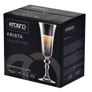 Kieliszki do szampana 6x150 ml Krista - obrazek 7