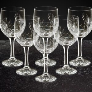 Kieliszki goblet do wina kryształowe 6x240 ml MŁYNEK - obrazek 5