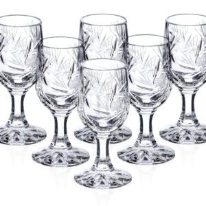 Kieliszki do wódki kryształowe 6x25 ml MŁYNEK - obrazek 1