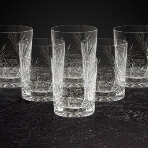 Szklanki do whisky kryształowe 6x180 ml MŁYNEK - obrazek 3
