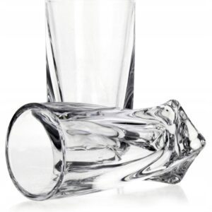 Kieliszki kryształowe do likieru wódki 6x50 ml QUADRO - obrazek 2