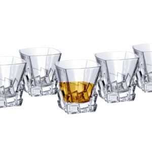 Szklanki kryształowe do whisky 6x310 ml CRACK - obrazek 1