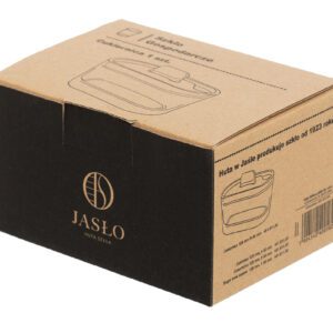 Cukiernica szklana owalna z miejscem na łyżeczkę 12,9cm - obrazek 3