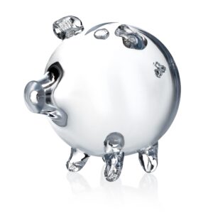 DUŻA SZKLANA SKARBONKA w kształcie świnki - obrazek 1