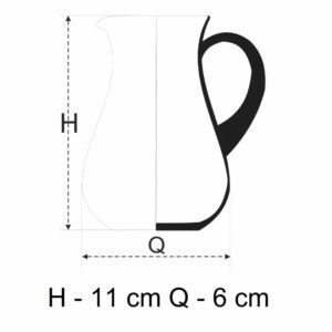 Dzbanek 0,5l mlecznik Sigma-Glass - obrazek 2