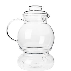Dzbanek do herbaty i kawy z podgrzewaczem szklany TERMISIL 1,5 l - obrazek 3