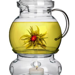 Dzbanek do herbaty i kawy z podgrzewaczem szklany TERMISIL 1,5 l - obrazek 1