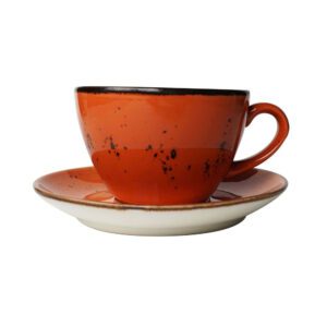 Filiżanka 350 ml do cappuccino porcelanowa Dahlia - obrazek 3