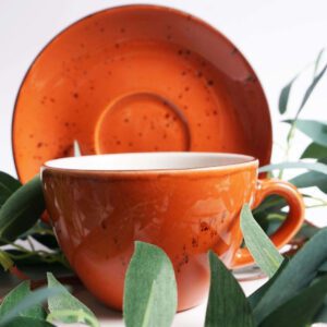 Filiżanka 350 ml do cappuccino porcelanowa Dahlia - obrazek 4