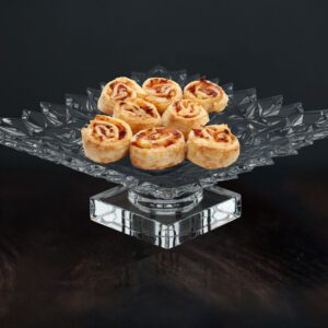 Patera kryształowa na nodze 30,5 cm GLACIER - obrazek 3