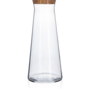 Karafka do wina wody soku z korkiem 1 l Emma Trend Glass - obrazek 2